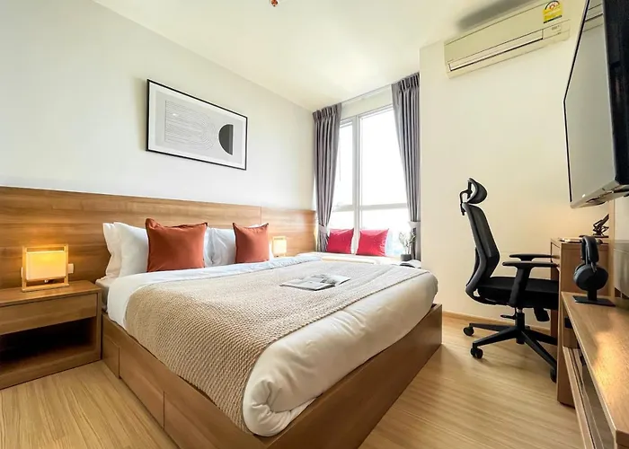 200m Bts L Large 47 Sqm L Rooftop Pool 公寓 曼谷