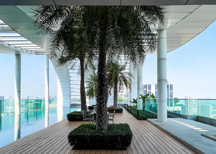 200m Bts L Large 47 Sqm L Rooftop Pool 公寓 曼谷